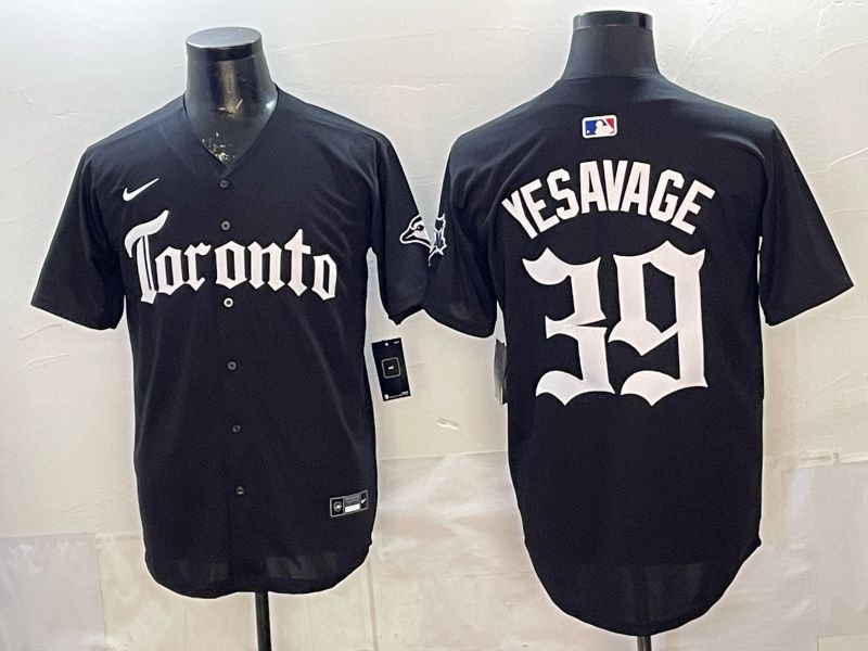 Men 2026 Toronto Blue Jays #39 Yesavage Black 5th generation Joint Name Nike MLB Jersey style 003->toronto blue jays->MLB Jersey